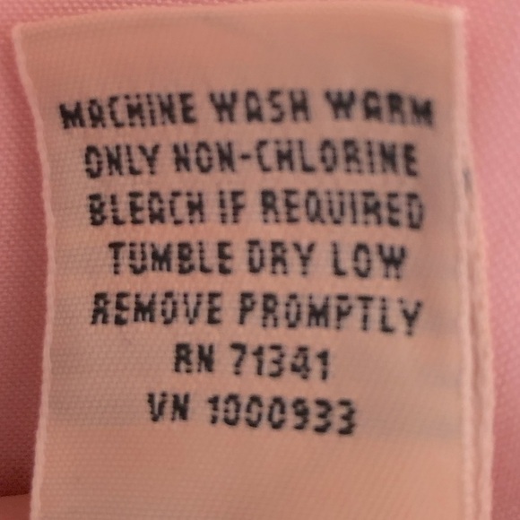 NWOT LL BEAN sL pink cotton oxford Beautiful pastel very crisp yet silky cotton - Picture 5 of 5